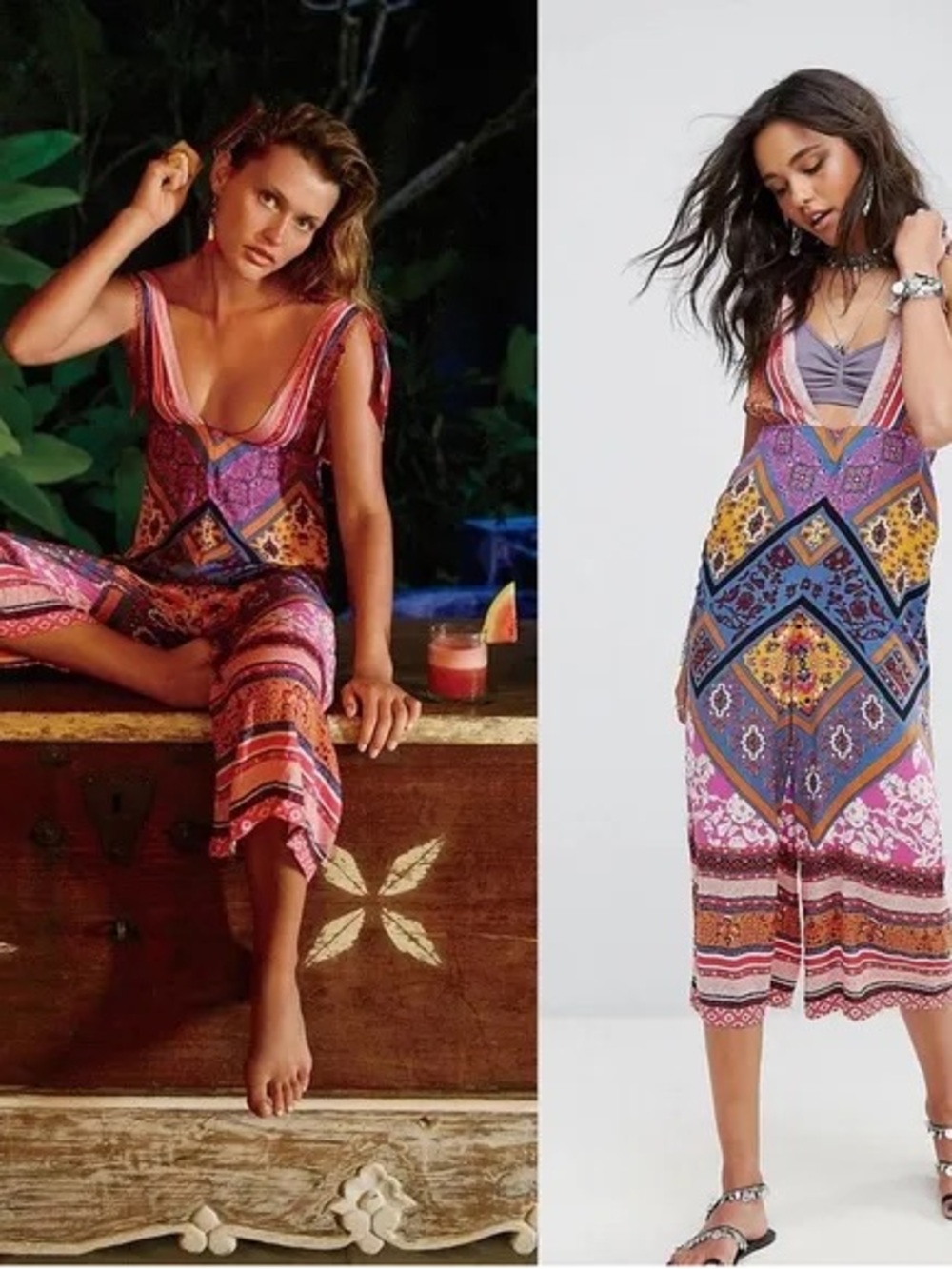 nwot Free People boho romper